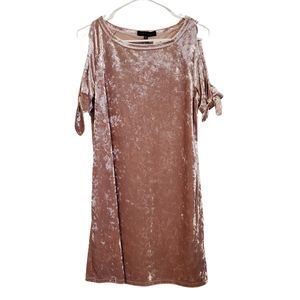 NWT Sanctuary Rose Crushed Velvet Party Dress XS